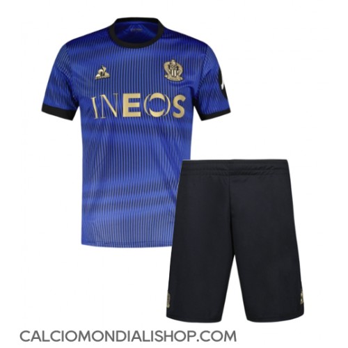 Maglie da calcio OGC Nice Terza Maglia Bambino 2024-25 Manica Corta (+ Pantaloni corti)